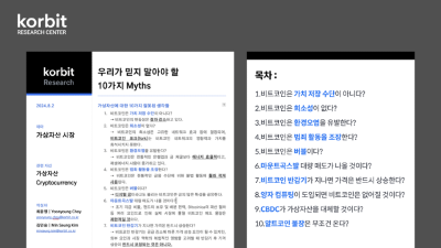 코빗 리서치센터, 100번째 보고서 발간