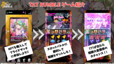 NFT 슬롯 RPG 'TAT Rumble', 2월 글로벌 출시...777개 한정 NFT 2월 7일 발매